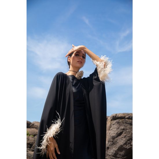 Tüylü Yarasa Abaya - Görsel 3
