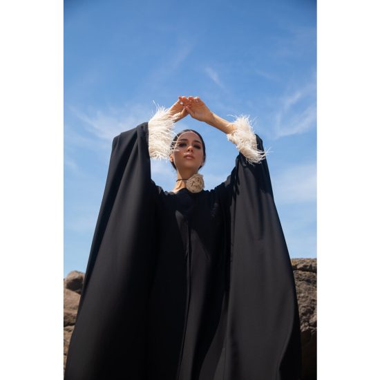Tüylü Yarasa Abaya - Görsel 4