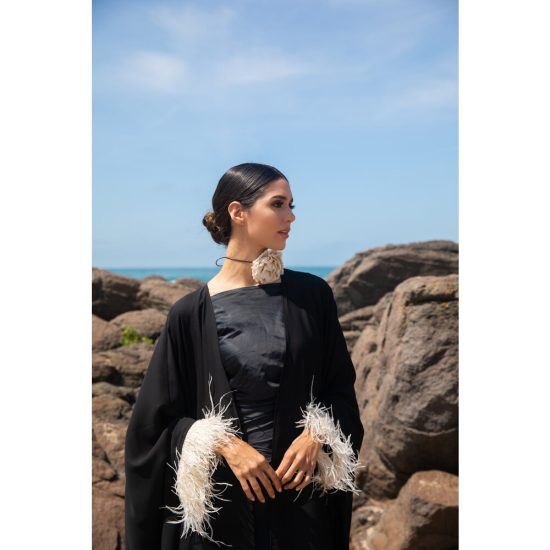 Tüylü Yarasa Abaya - Görsel 6